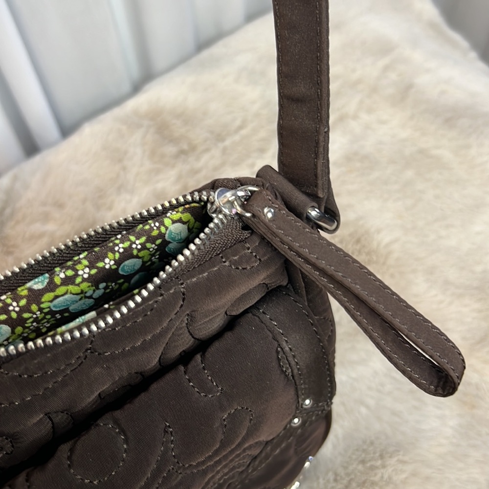 Vera Bradley Chocolate Brown Purse - Picture 10 of 11